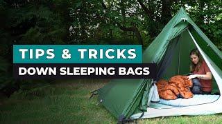 HOW TO PREPARE your sleeping bag before going to bed while camping?  BACH reCOVER down 0C