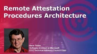 Remote Attestation Procedures Architecture