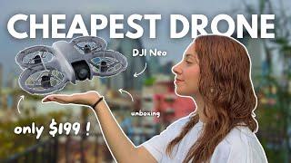 NEW DJI Neo  how to fly best budget DJI drone for beginners & aesthetic unboxing