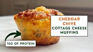 The Best KETO Cheddar Chive Cottage Cheese Muffins in 30 Minutes or Less!