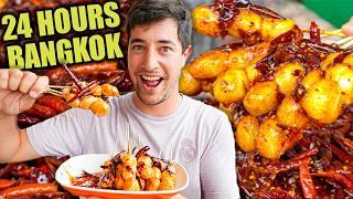 24 Hours of BANGKOK Street Food  ULTRA SPICY Thai BBQ, River Prawns & Michelin Bananas!