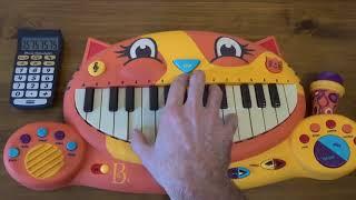 TO BE CONTINUED MEME SONG ON A CAT PIANO AND A DRUM CALCULATOR