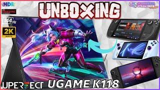 UPERFECT UGAME K118 UNBOXING! Moniteur portable 2K, 144 HZ HDR Freesync (code promo)