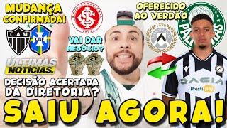 SAIU AGORA! DIRETORIA TOMA DECISÃO IMPORTANTE! PALMEIRAS TEM OK PARA FECHAR C/ PONTA! MUDANÇA E MAIS