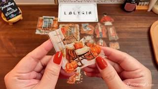 ASMR | Cozy Autumn Diary  ft. LBLYXIR | Relaxing Unboxing & Scrapbooking