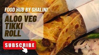 Veg Aloo Tikki Roll Recipe | Easy Snacks Recipe | वेज रोल | Potato patty wrap | Veg Frankie