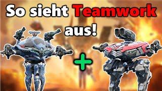 So sieht Teamwork aus! Kaepten spielt Zug! - War Robots Gameplay (Deutsch/German)