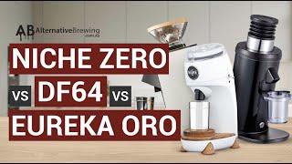 Niche Zero vs DF64 vs Eureka Oro Mignon Single Dosing Coffee Grinder Comparison