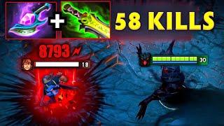 Swift Blink + Ethereal Blade Shadow Fiend 58Kills One Shot Requiem Dota 2