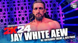 WWE 2K24 Jay White Entrance w/ Custom GFX Pack & Burnin' Daylight AEW Theme | New WWE 2K24 PC Mods