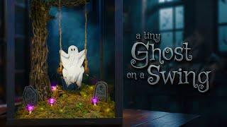 How to Make a Tiny Ghost on a Swing Diorama Tutorial