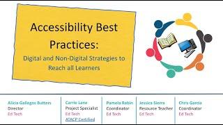 Accessibility Network: Accessibility Best Practices - Digital and Non-Digital Strategies