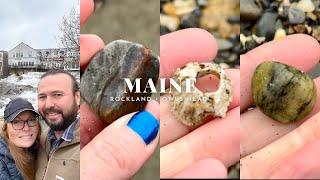 Rockhounding & Beachcombing Owls Head, Knox County, Maine, United States | Black Tourmaline, Unakite