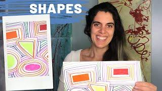 How to Make a Shape Drawing | Art with Ms. Choate