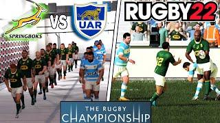 SPRINGBOKS v ARGENTINA  - Rugby Championship 2023 - Rugby 22 Legend Difficulty Gameplay & Commentary