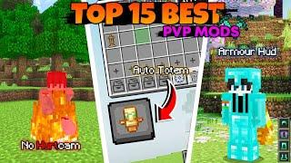Top 15 Java Edition Pvp Mods For Minecraft PE 1.21 || PVP Mods MCPE