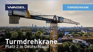 Turmdrehkrane - 2012 weltweit die Nummer 4 und in Deutschland auf Platz 2