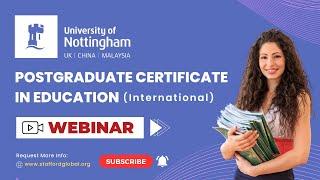 PGCE International (PGCEi) Webinar | University of Nottingham | (24 October 2023)