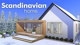 Scandinavian Holiday Home  | Stop Motion build | The Sims 4 | NO CC