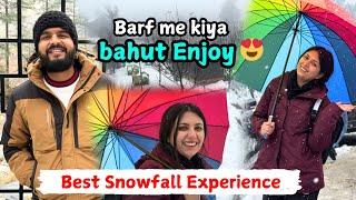 Finally Barf dekhne ko mil gai️ Best Snowfall Experience  | Tosh Snowfall Vlogs | Arunendra7 Vlogs