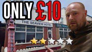 The "CHEAPEST" hotel room in Blackpool.