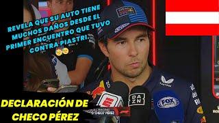 Esto dijo Checo Pérez: Finalizado el GP Austria. "El daño en el auto fue desde el inicio" F1 radio