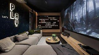 Home Theater Ideas | Best Designs of Home Cinema | LED Projector screen  with Sitting