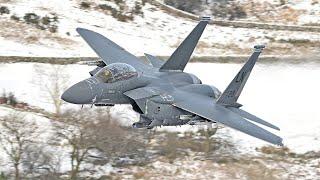 Watch F-15 Strike Eagles Take Flight with Greek Gods Flair!  Low Fly Mach Loop