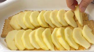 Take apples and biscuits !! and make this Delicious recipe, quick and easy!