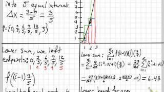 finding upper and lower sums cal1