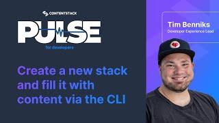 Create a new stack and fill it with content via the CLI