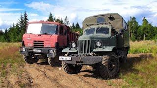 ЗИЛ-157 против TATRA-815 6Х6 на бездорожье! Сравнение двух легенд!