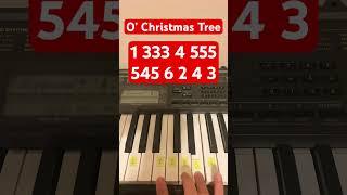 How To Play O’ Christmas Tree | Easy Piano Tutorial #shorts