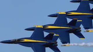 US Navy Blue Angels and USAF Thunderbirds Soaring at the Homecoming Airshow 2024!