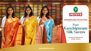 Exquisite Bridal Pattu Kanjivaram Sarees from Pothys | Muhurtham Collection for this Wedding Season!