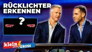 Ralf Schumacher und Étienne vs. Laurin (11): Wer erkennt mehr Auto-Rücklichter? | Klein gegen Groß