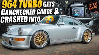 964 Turbo gets Canchecked Gauge & Crashed Into :(