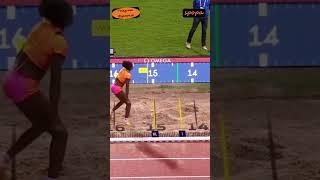 US: Jasmine MOORE ️️ Triple Jump — 13.89 #spopaW #shorts #athletics #viral