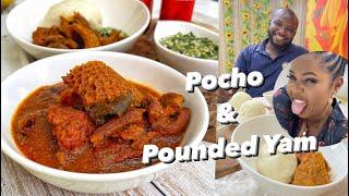 How to make Pocho and Pounded Yam | Benue recipe you will Love #youtubeblack #nigeriansoup