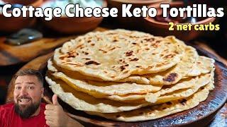 The World's Best Keto Tortillas | Cottage Cheese Based! Easy and fast