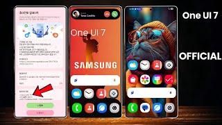 Samsung One UI 7 - OFFICIAL SURPRISE!! 