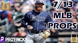 PRIZEPICKS MLB PICKS | SATURDAY 7/13/24 | MLB PLAYER PROPS PICKS | MLB PROPS & BETS TODAY