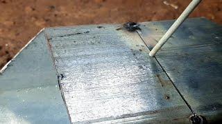Stick welding square tubing : how to weld thin metal for beginners