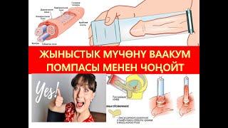 ЖЫНЫСТЫК МҮЧӨНҮ ВААКУМ ПОМПАСЫ МЕНЕН ҮЙ ШАРТЫНДА ЧОҢОЙТ. ДЕН СООЛУККА ЭЧ КАНДАЙ ЗЫЯНЫ ЖОК
