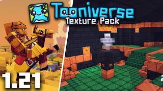 How to Download & Install Tooniverse Texture Pack for Minecraft 1.21 (Cartoonish Texture Pack)