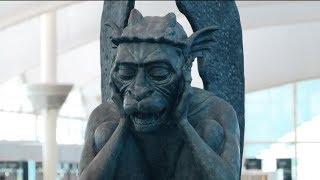 There's a talking gargoyle that is surprising visitors at DIA