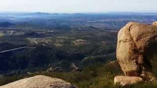 Panoramic Views from Mt. Woodson & Potato Chip Rock on a crystal clear winter day