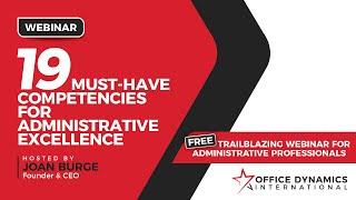 19 Must-Have Competencies for Administrative Excellence