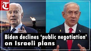 Biden declines ‘public negotiation’ amid Israel’s plan of targeting Iran’s oil bases