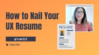 How to Nail Your UX Resume